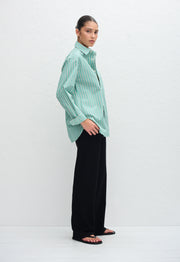 Classic Stripe Shirt - Aegean Stripe - Matteau